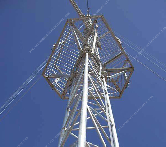 Anemometer Wire Supporting Guyed Tower