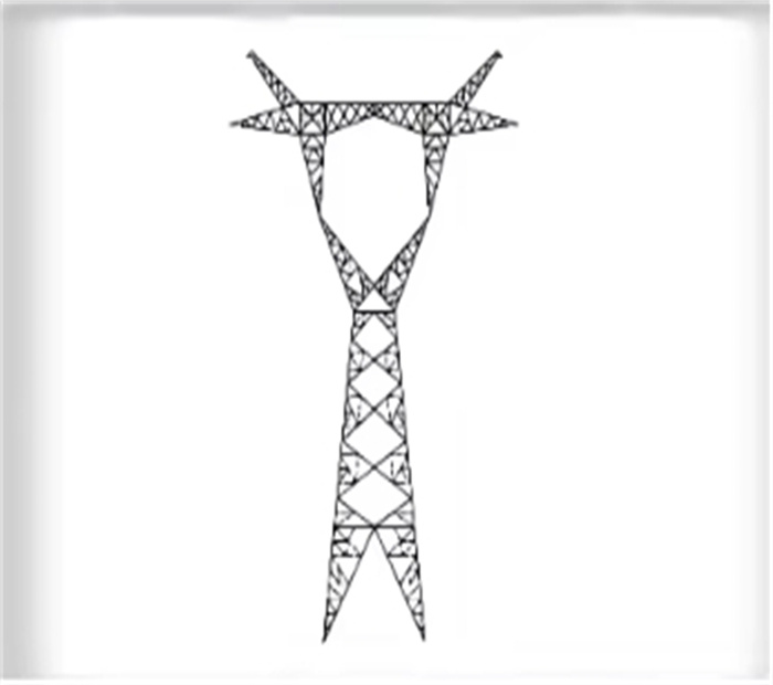 110KV 220KV Hot Dip Galvanized Power Line Tower High Voltage Power Electric Transmission Tower