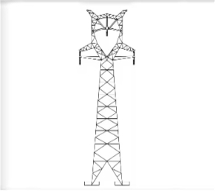 110KV 220KV Hot Dip Galvanized Power Line Tower High Voltage Power Electric Transmission Tower