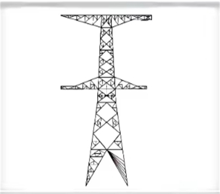 110KV 220KV Hot Dip Galvanized Power Line Tower High Voltage Power Electric Transmission Tower