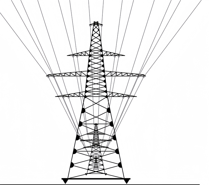 110KV 220KV Hot Dip Galvanized Power Line Tower High Voltage Power Electric Transmission Tower