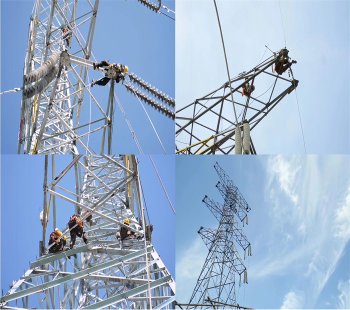 110KV 220KV Hot Dip Galvanized Power Line Tower High Voltage Power Electric Transmission Tower