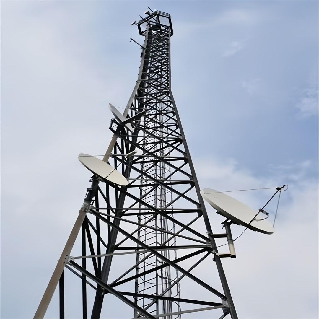 3 Leg Triangle Free Standing Cell Angle Lattice Galvanized Steel Telecom Communication Telecommunication Mast Tower