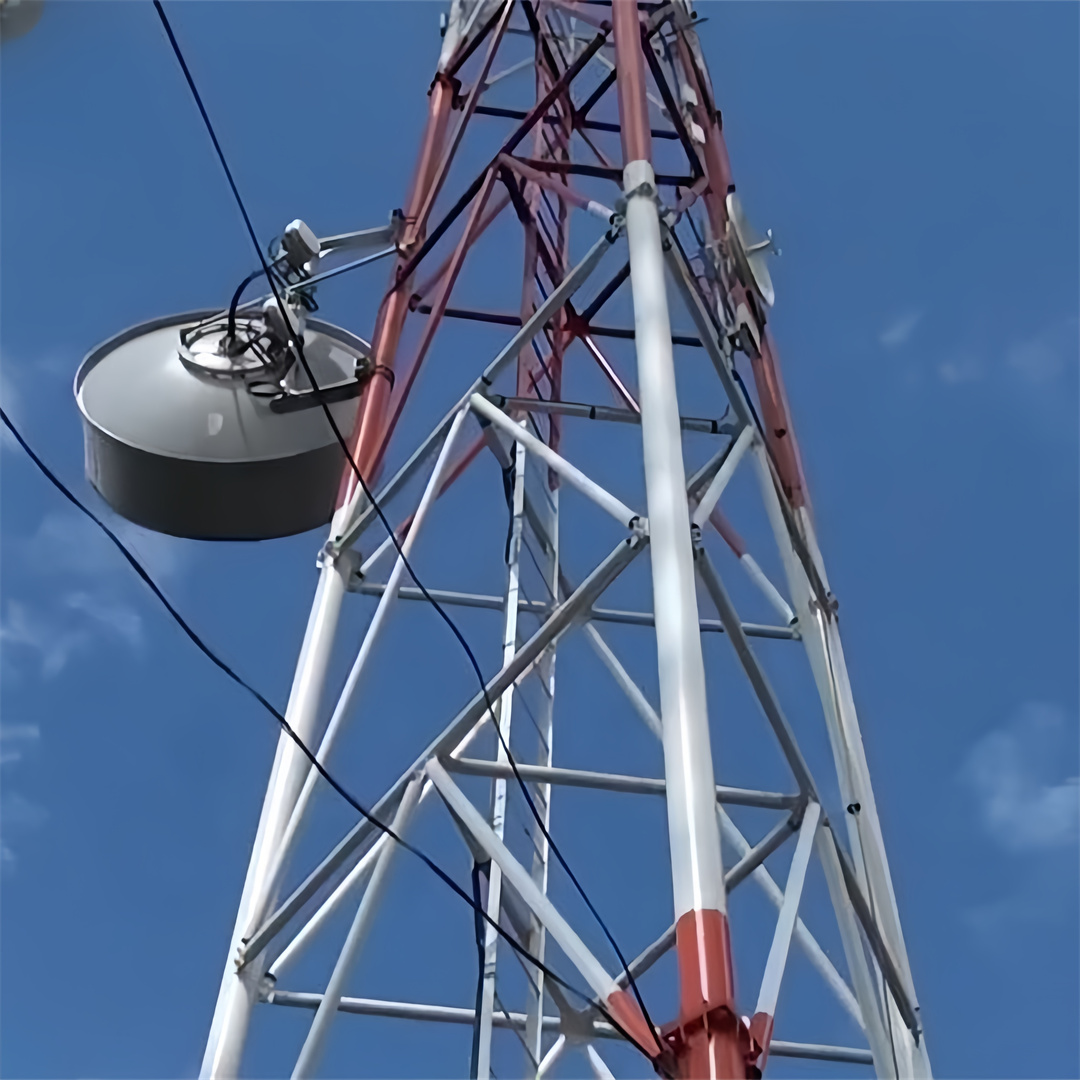 Hot Dip Galvanized Guyed Wire 3 Legged Steel Pipe structure Telecommunication Tower 