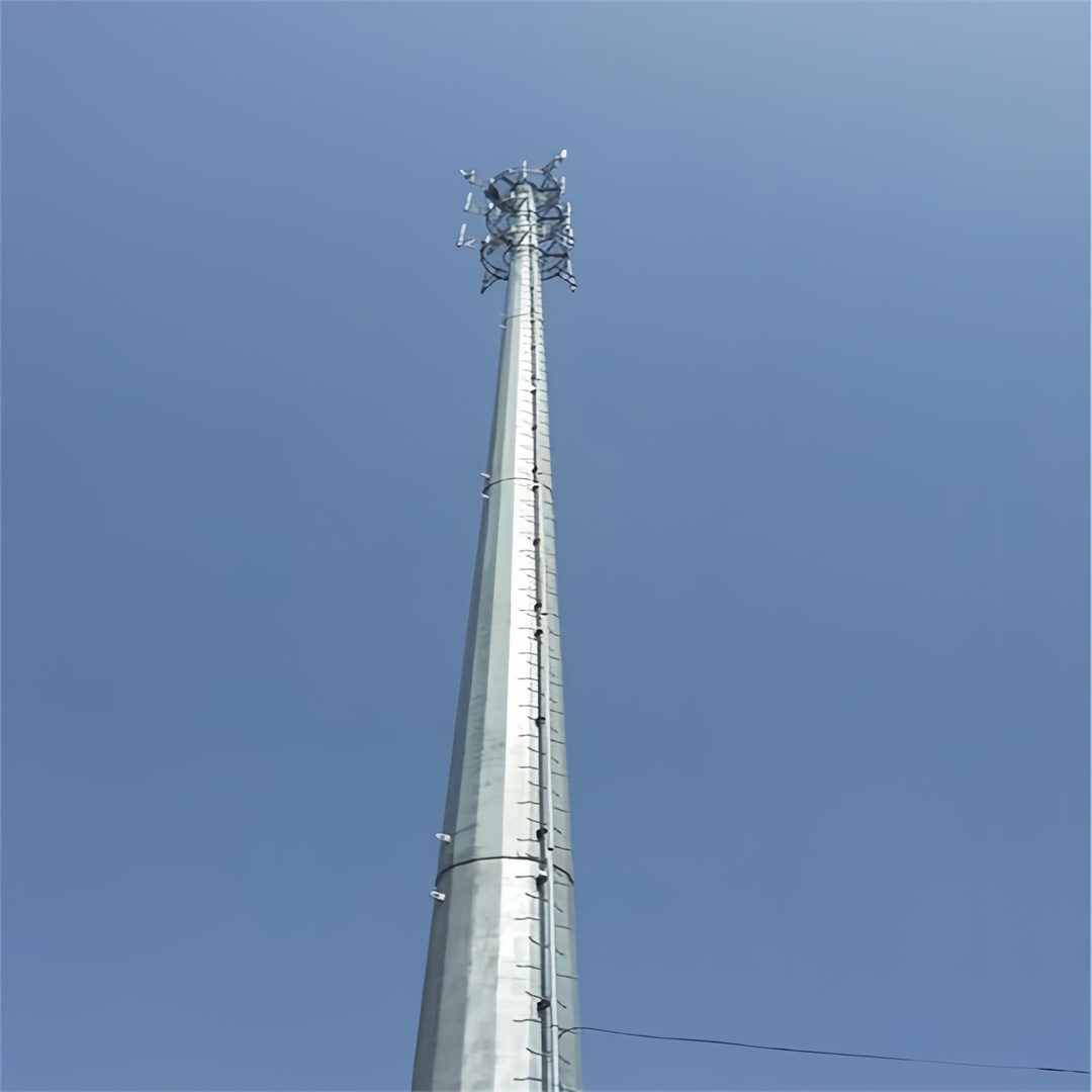 High Quality Galvanized Steel Monopole Telecommunication Tower