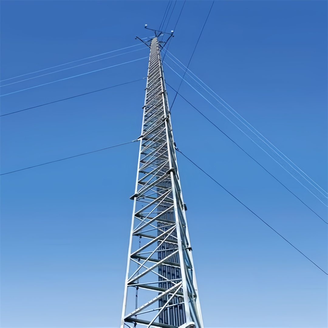 3 Legs Galvanized Steel Tubular Lattice Telecom Antenna Tower