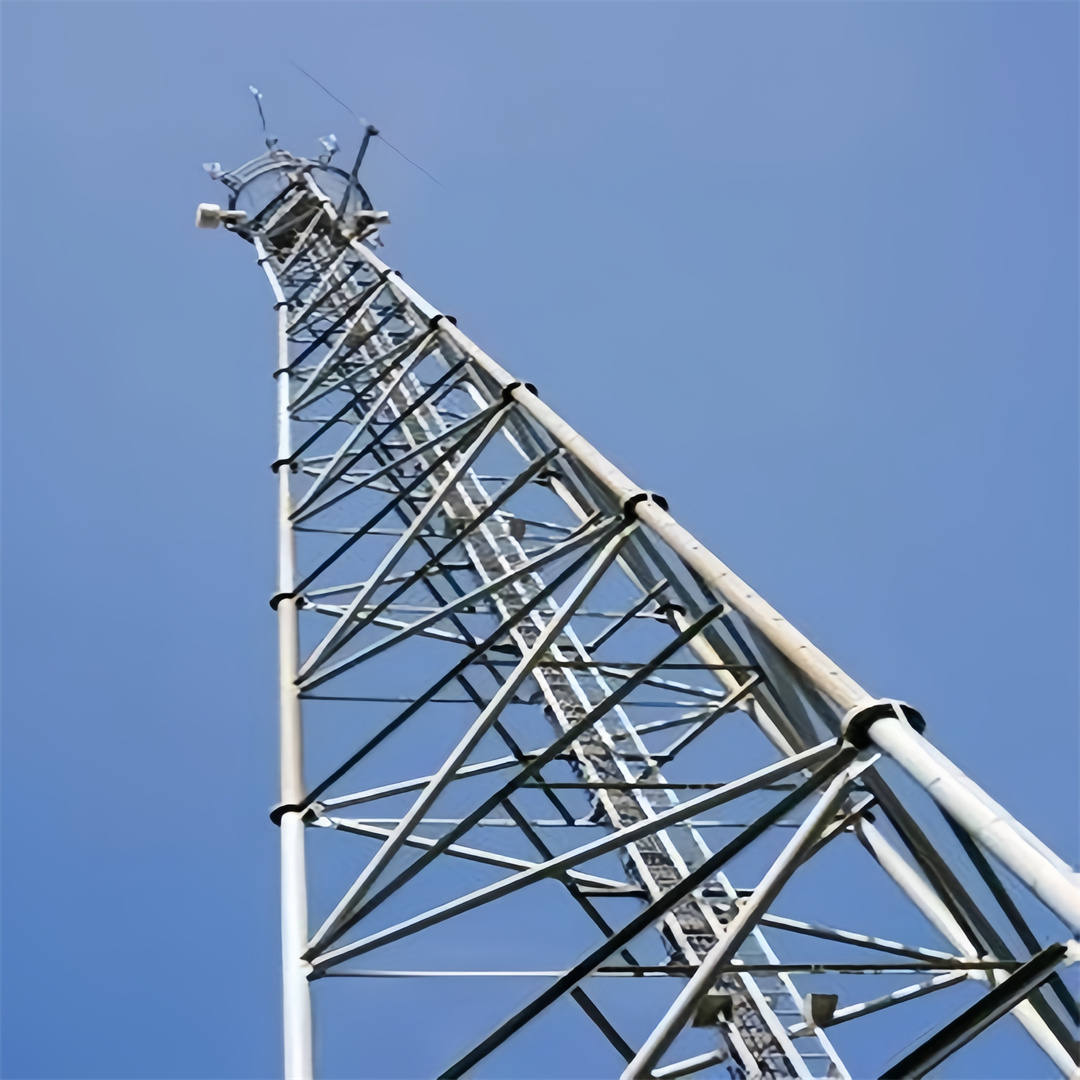 3 Legged Tubular Telecom Steel Mobile Network 4G 5G Signal Radio Antenna Triangular Telecommunication Tower & Accessories